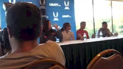 Nick Symmonds, Bryan Clay, Lolo Jones at USA Outdoor Championships Press Conference