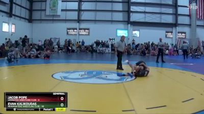 95 lbs Semis (4 Team) - Evan Kalikoudas, HEADHUNTERS WRESTLING CLUB vs Jacob Pope, LEXINGTON WRESTLING CLUB