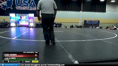 126 lbs Cons. Round 4 - Luka Jensen, Guerrilla Wrestling Academy vs Luis Flores, Illinois