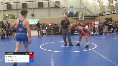 74 kg Quarterfinal - Brady Berge, Nittany Lion Wrestling Club vs Jaden Mattox, TMWC/Ohio RTC