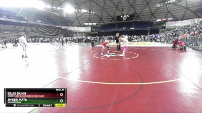 126 lbs Champ. Round 1 - Silas Dunn, Wrestling Rhinos Wrestling Club vs Ryker Mata, Washington