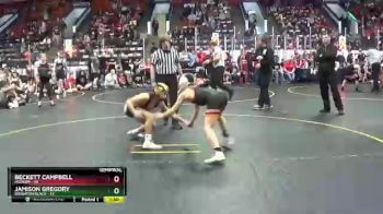 92 lbs Semis & 1st Wrestleback (8 Team) - Jamison Gregory, Brighton Black vs Beckett Campbell, Hudson
