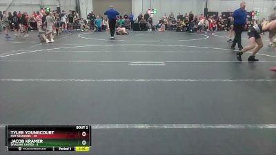 130 lbs Semis (4 Team) - Jacob Kramer, Dragons United vs Tyler Youngcourt, Mat Assassins