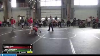 72 lbs Round 4 (6 Team) - Cohen Reer, Team Ohio vs Christian Wirts, Junior Terps Xtreme