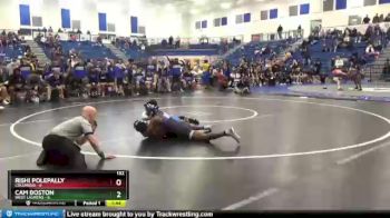132 lbs Quarterfinals (8 Team) - Cam Boston, West Laurens vs Rishi Polepally, Columbus
