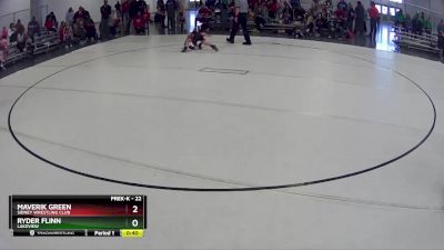 22 lbs Cons. Semi - Ryder Flinn, Lakeview vs Maverik Green, Sidney Wrestling Club