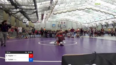 70 kg Consi Of 64 #1 - Samuel Hepler, Mat-Town USA vs Jake Tucker, Michigan State