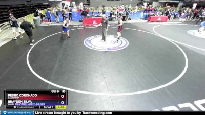 145 lbs Cons. Round 3 - Pedro Coronado, California vs Brayden Silva, Vasky BrosPitman Wrestling Club