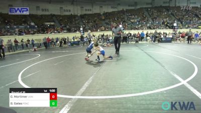 40 lbs Round Of 16 - Grayson Mortimer, Lions Wrestling Academy vs Baker Gates, Ponca City Wildcat Wrestling