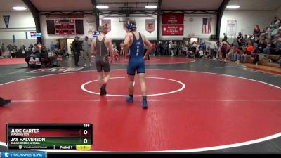 138 lbs Cons. Round 2 - Jude Carter, Washington vs Jay Halverson, Clear Creek-Amana