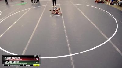 Semifinal - Claire Traxler, White Bear Lake Wrestling vs Lenard Lieder, Rogers Area Youth Wrestling Club