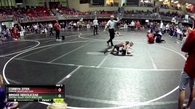 50 lbs Quarterfinal - Corbyn Zitek, Cavalry Wrestling Club vs Briggs Nekoliczak, Central Valley Youth Wrestling