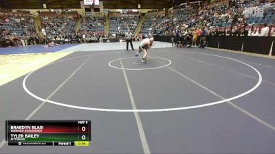 5A-144 lbs Cons. Round 2 - Braedyn Blasi, Goddard-Eisenhower vs Tyler Bailey, Pittsburg