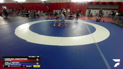 136 lbs Round 3 - Stella Pettitt, Freedom Wrestling Club vs Caroline Christopher, Wisconsin