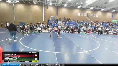 115 lbs Cons. Round 3 - Nathan Cefalo, Box Elder Stingers vs Drew Shupe, Uintah Jr High Wrestling