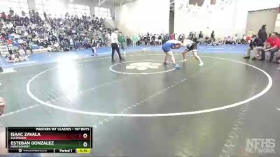 197 Boys Cons. Round 5 - Esteban Gonzalez, Montgomery vs Isaac Zavala, Escondido