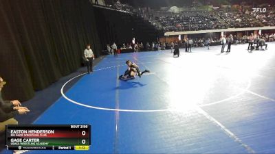 67 lbs Cons. Round 2 - Easton Henderson, Big Game Wrestling Club vs Gage Carter, Ubasa Wrestling Academy