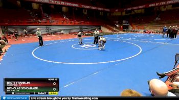 138 lbs D1 - Semi-finals (fri 7:30pm.) - Brett Franklin, Marshfield vs Nicholas Schomaker, Bay Port