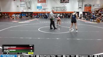 135 lbs Cons. Round 3 - Rylee Weimer, La Grande vs Danika Moody, Dayton