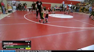 30-34 lbs Round 2 - Jayson Long, HRA vs Micah Shaw, Platte Valley Jr. Wrestling