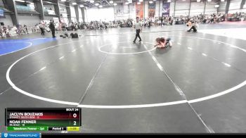 84 lbs Rd# 9- 2:15pm Saturday Final Pool - Noah Fenner, PA Gold vs Jaclyn Bouzakis, Dynasty Death Row