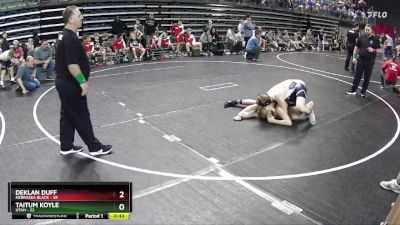 130 lbs Semis & 1st Wrestleback (8 Team) - Taitum Koyle, Utah vs Deklan Duff, Nebraska Black