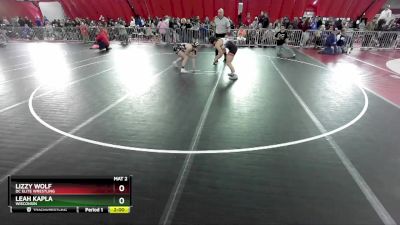 142 lbs Round 3 - Lizzy Wolf, DC Elite Wrestling vs Leah Kapla, Wisconsin