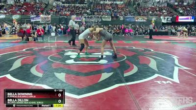 G - 120 lbs Quarterfinal - Bella Downing, Flathead (Kalispell) (Girls) vs Bella Dillon, Billings Senior High School (Girls)