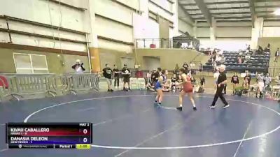 120 lbs Round 2 (3 Team) - Kivah Caballero, Hawaii 1 vs Danasia DeLeon, New Mexico