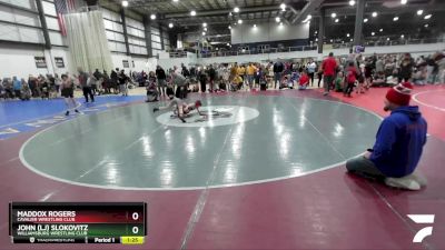 73 lbs Semifinal - John (lj) Slokovitz, Williamsburg Wrestling Club vs Maddox Rogers, Cavalier Wrestling Club