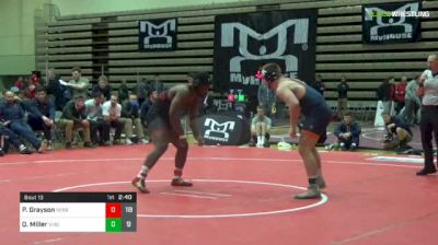 285 lbs Round Of 16 - Patrick Grayson, Nebraska vs Quinn Miller, Virginia