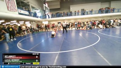 113 lbs Cons. Round 1 - Lucas Herbert, Champions Wrestling Club vs Jet Abbott, Champions Wrestling Club