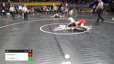 90 lbs Round Of 32 - Blake Kirby, Carlisle vs Jacob Liuzza, Hughesville