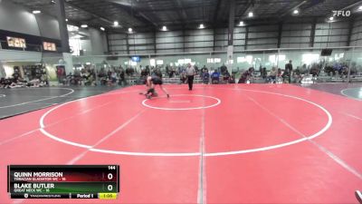 144 lbs Semis (4 Team) - Quinn Morrison, THRACIAN GLADIATOR WC vs Blake Butler, GREAT NECK WC