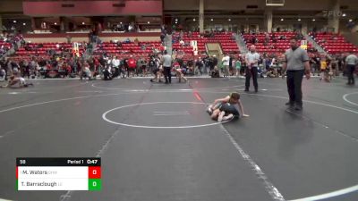 58 lbs Semifinal - Mitchell Waters, Greater Heights Wrestling vs Travis Barraclough, Lawrence Elite