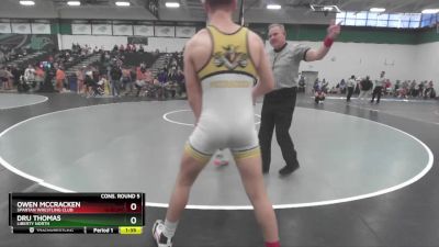 144 lbs Cons. Round 5 - Dru Thomas, Liberty North vs Owen Mccracken, Spartan Wrestling Club