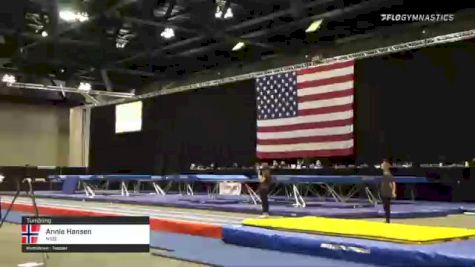 Annie Hansen - Tumbling, NSB - 2021 USA Gymnastics Championships