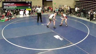 86 lbs Quarterfinal - Beckett Lott, Morgan Wrestling Club vs Ridge Anderson, Manti Wrestling Club