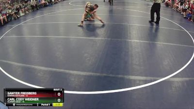 85 lbs Round 1 (6 Team) - Carl Cody Weidner, Illinois Gold vs Sawyer Freisberg, Kansas Rattlers