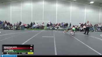 120 lbs Cross Bracket (8 Team) - Sevastian Soto, Iowa Yellow vs Gavin Risse, South Dakota Fury