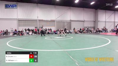 120 lbs Rr Rnd 2 - Braydden Crum, Northern Colorado 14U vs Gannon Wilson, Outlaws 14U