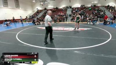 175 lbs Quarterfinal - Spencer Cuthrell, Moorcroft vs Logan Bauers, Green River