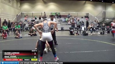 92 lbs Semis & 1st Wrestleback (8 Team) - Oliver Lamiman, Donahue WA vs Isaac Young, Contenders WA Blue