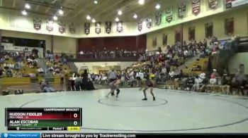 106 lbs Quarterfinals (8 Team) - Alan Escobar, Colquitt County vs Hudson Fiddler, Mill Creek