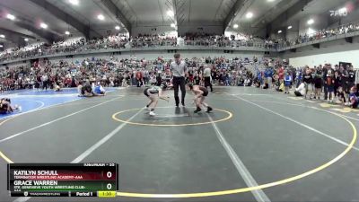 55 lbs Champ. Round 1 - Grace Warren, Ste. Genevieve Youth Wrestling Club-AAA vs Katilyn Schull, Terminator Wrestling Academy-AAA 