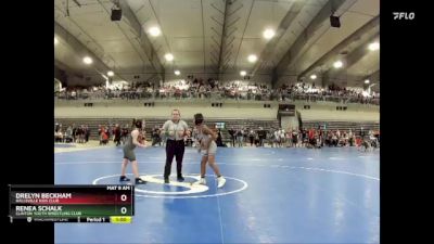 85 lbs Quarterfinal - Drelyn Beckham, Hallsville Kids Club vs Renea Schalk, Clinton Youth Wrestling Club