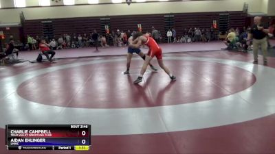 16U-11 lbs Round 2 - Charlie Campbell, Team Valley Wrestling Club vs Aidan Ehlinger, LMWC