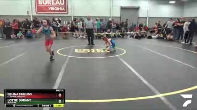 74-75 lbs Round 2 - Delina Mullins, Colonial Heights vs Lottie Durant, Nova WC