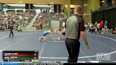 113 lbs Semifinals (8 Team) - Tucker Clark, Bixby vs Beric Jordan, Stillwater