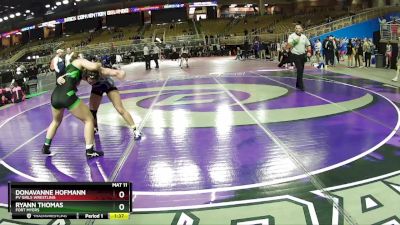 125 lbs Champ. Round 1 - Ryann Thomas, Fort Myers vs Donavanne Hofmann, PV Girls Wrestling